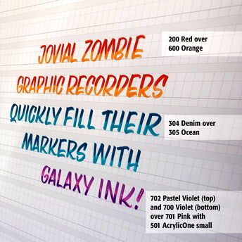 Practice your pangrams and learn ombre lettering techniques at www.LetsLetterTogether.com