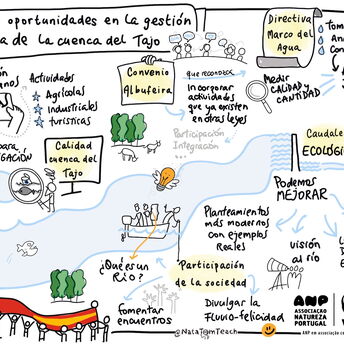 Graphic Recording - WWW - Retos y oportunidades cuenca del Tajo